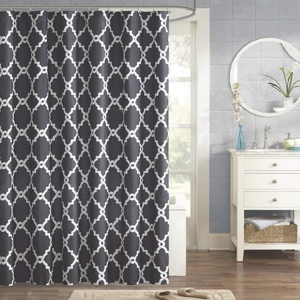 🆕️ Madison Park 72" x 72" Merritt Shower Curtain
